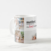 Mug Mère définition coeur de la famille 5 photo (Devant gauche)