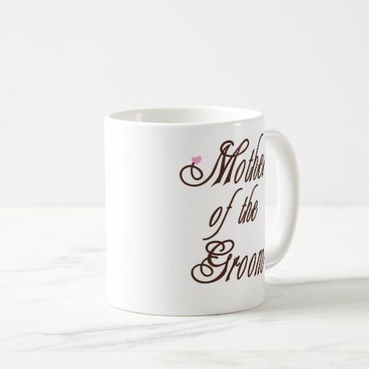 Mug Mère des bruns chics de marié (Devant droit)
