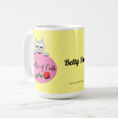Mug Mère des chats Cute Grey Chat avec Rose Rouge (Devant gauche)