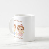 Mug Mère des jumeaux bébé garçon et fille (Devant gauche)