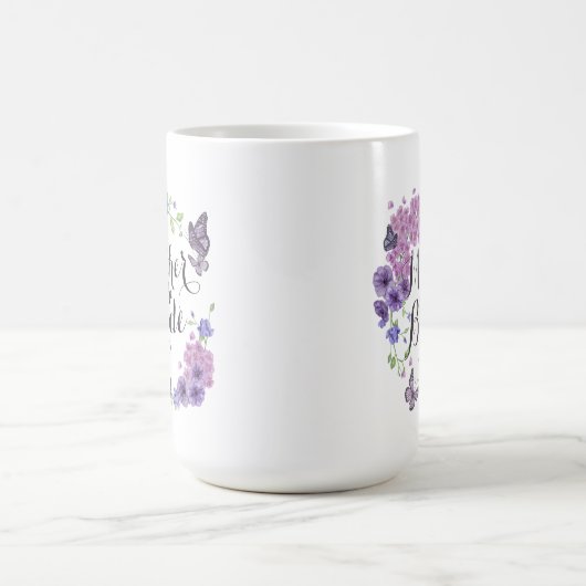 Mug Mère des papillons de jeune mariée épousant la (Centre)
