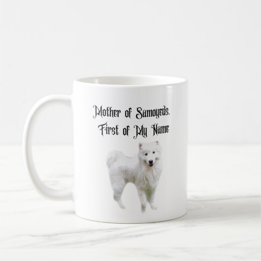Mug Mère des Samoyèdes, Première de mon Nom (Gauche)