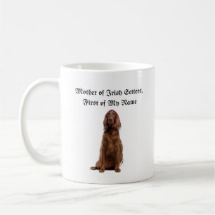 Mug Mère des Setters irlandais, prénom de mon nom