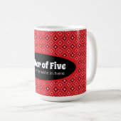 Mug Mère drôle de la grande famille Bandana rouge Cust (Devant droit)