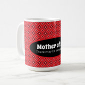 Mug Mère drôle de la grande famille Bandana rouge Cust (Devant gauche)