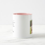 Mug Mère drôle fille mignonne Photo Rose Gold Heart (Centre)