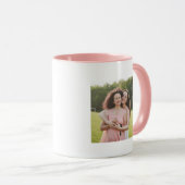 Mug Mère drôle fille mignonne Photo Rose Gold Heart (Devant droit)