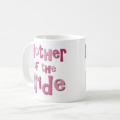 Mug Mère du brun de rose de jeune mariée (Devant gauche)