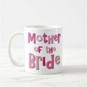 Mug Mère du brun de rose de jeune mariée (Gauche)
