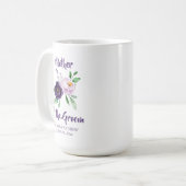 Mug Mère du Groom Purple Lavender Floral (Devant gauche)