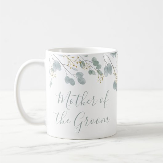 Mug Mère du Groom Rustique Eucalyptus (Gauche)