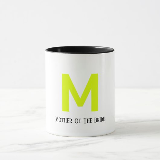 Mug Mère Du Mariage Fluorescent Jaune Fluorescent (Centre)