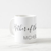 Mug Mère du marié avec nom (Devant gauche)