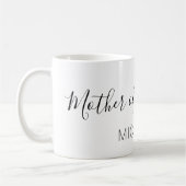 Mug Mère du marié avec nom (Gauche)