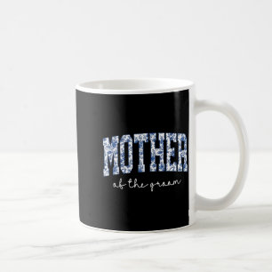 Mug Mère du marié bleu floral Toile appariée