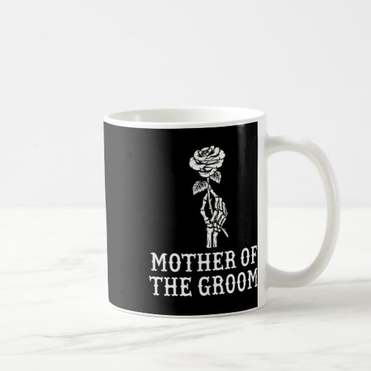 Mug Mère du marié squelette gothique Bachelor Weddi (Droite)