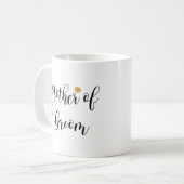 Mug Mère du Marié Texte Noir (Devant gauche)