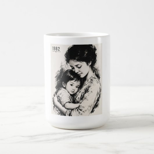 Mug Mère & Enfant Vintage 1982 (Centre)