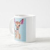 Mug Mère Et Bébé Cerf Aquarelle Amour Famille (Devant gauche)