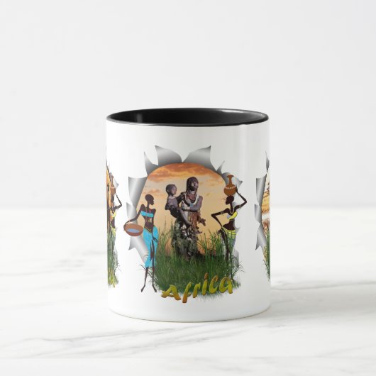 Mug Mère et enfant de l'Afrique (Centre)