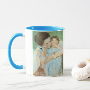 Mug Mère et Enfant par Mary Cassatt, Vintage Fine Art
