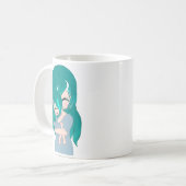 Mug Mère et fille de dessin (Devant gauche)