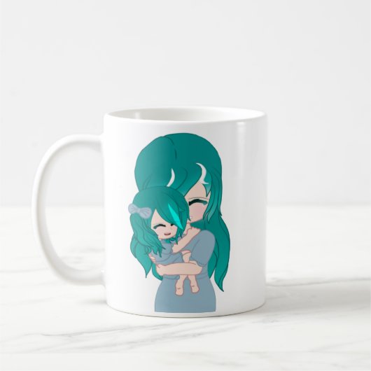 Mug Mère et fille de dessin (Gauche)