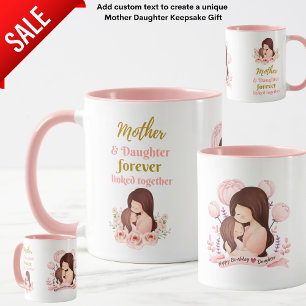 Mug Mère et fille jamais liée Art illustré