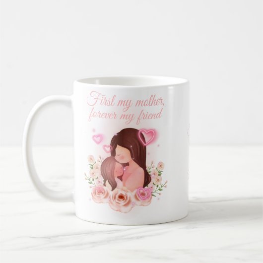 Mug Mère et fille, noms personnalisés (Gauche)