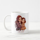 Mug Mère et fille parkly personnalisée (Gauche)