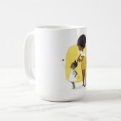 Mug Mère et fille Tournesol jaune (Devant gauche)