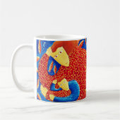 Mug Mère Et Fils Avec Poisson D'Or Peinture D'Art Mode (Gauche)