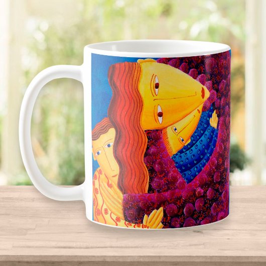 Mug Mère et Fils Peinture familiale contemporaine