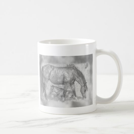 Mug Mère et poulain (Droite)