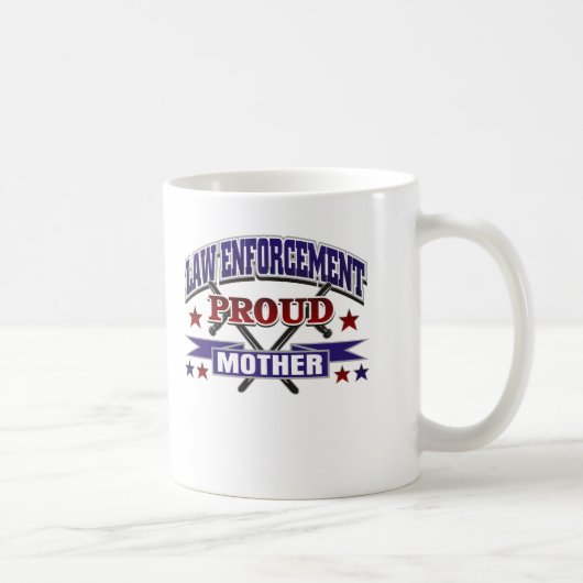 Mug Mère fière de police (Droite)