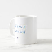 Mug Mère fière d'un enfant autiste (Devant gauche)