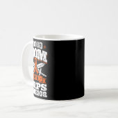 Mug Mère fière d'un guerrier Crps Ruban de sensibilisa (Devant gauche)