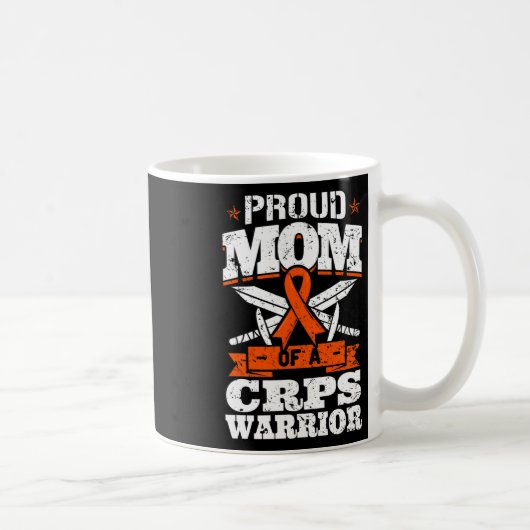 Mug Mère fière d'un guerrier Crps Ruban de sensibilisa (Droite)