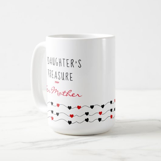 Mug Mère fille amour | Fête des mères (Devant gauche)