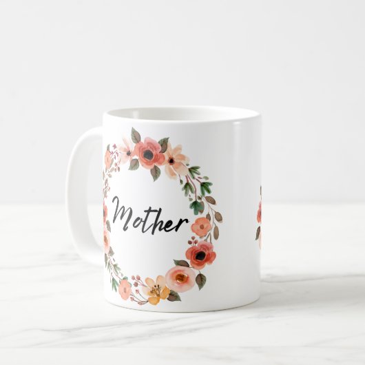 Mug Mère florale (Devant gauche)