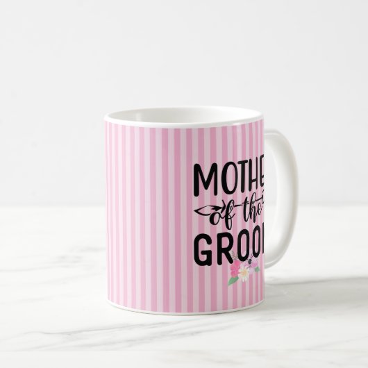 Mug Mère florale du marié (Devant droit)