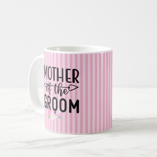 Mug Mère florale du marié (Devant gauche)