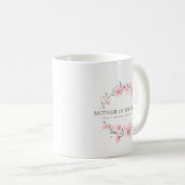 Mug Mère florale rose de la chambre (Devant droit)