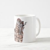 Mug Mère Giraffe avec Bébé Giraffe (Devant droit)