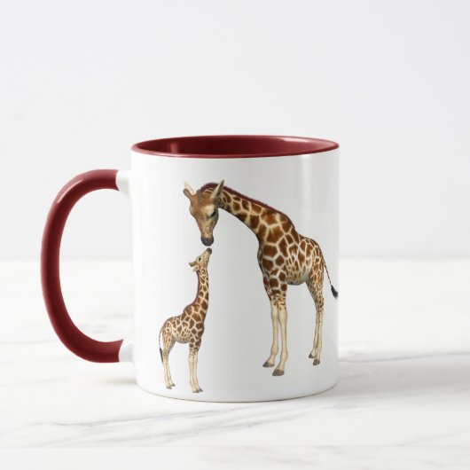 Mug Mère Giraffe et bébé Giraffe (Gauche)