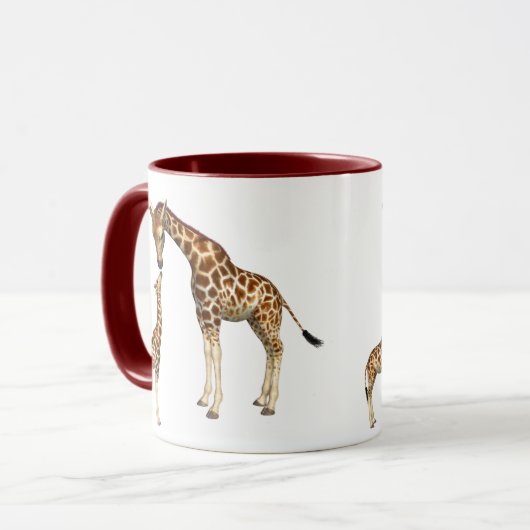 Mug Mère Giraffe et bébé Giraffe (Devant gauche)