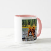 Mug Mère Goldendoodle avec photo personnalisée (Devant droit)