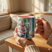 Mug Mère-grand Petite-fille Véranda Étreinte