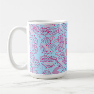 Mug Mère jours coeur 01.Rose Lblue BG