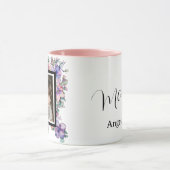 Mug Mère maman aquarelle Floral Photo (Centre)